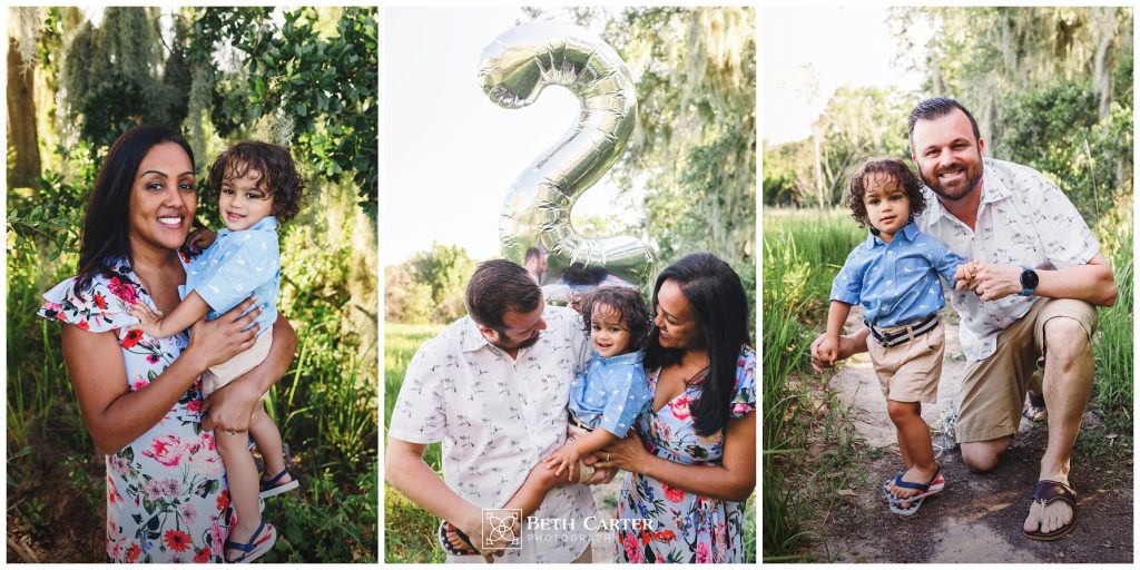 2 year old boy with mom and dad
Loyce Harpe Park Lakeland FL
2 balloon
rustic setting